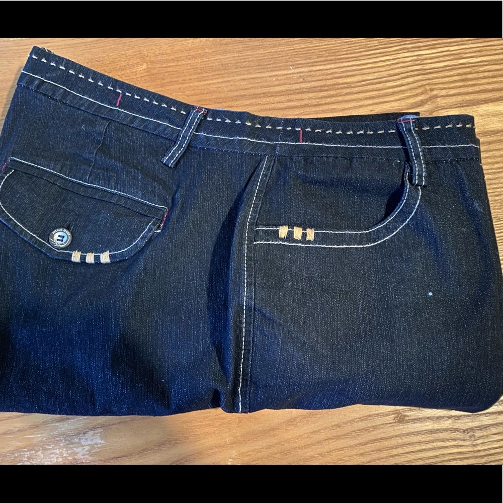 Avenue Wide Leg Blue Denim